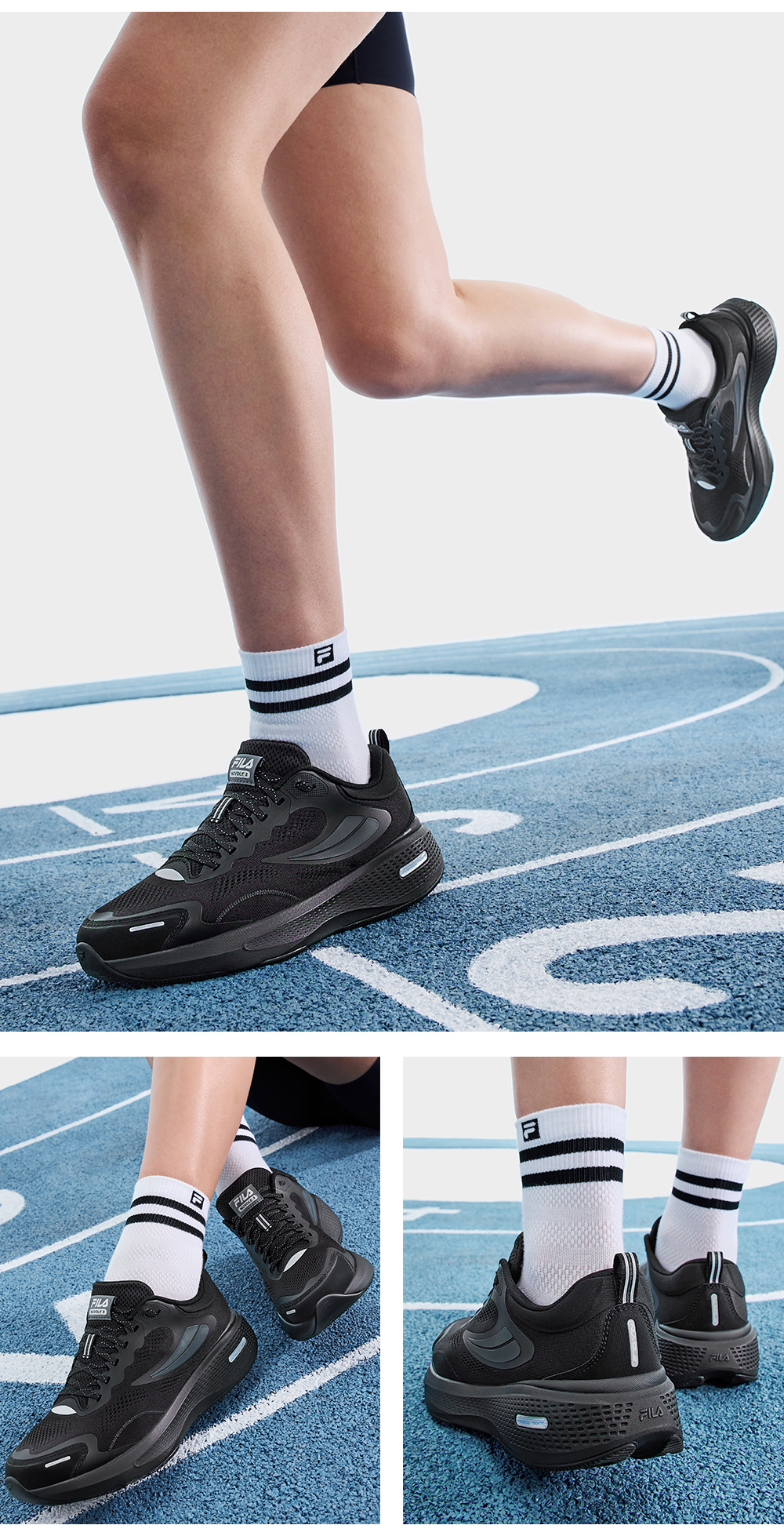 FILA CORE ATHLETICS NUVOLE 2+ / Nuvole 3 S Women Sneakers (Black / Nude / Mixed Color)