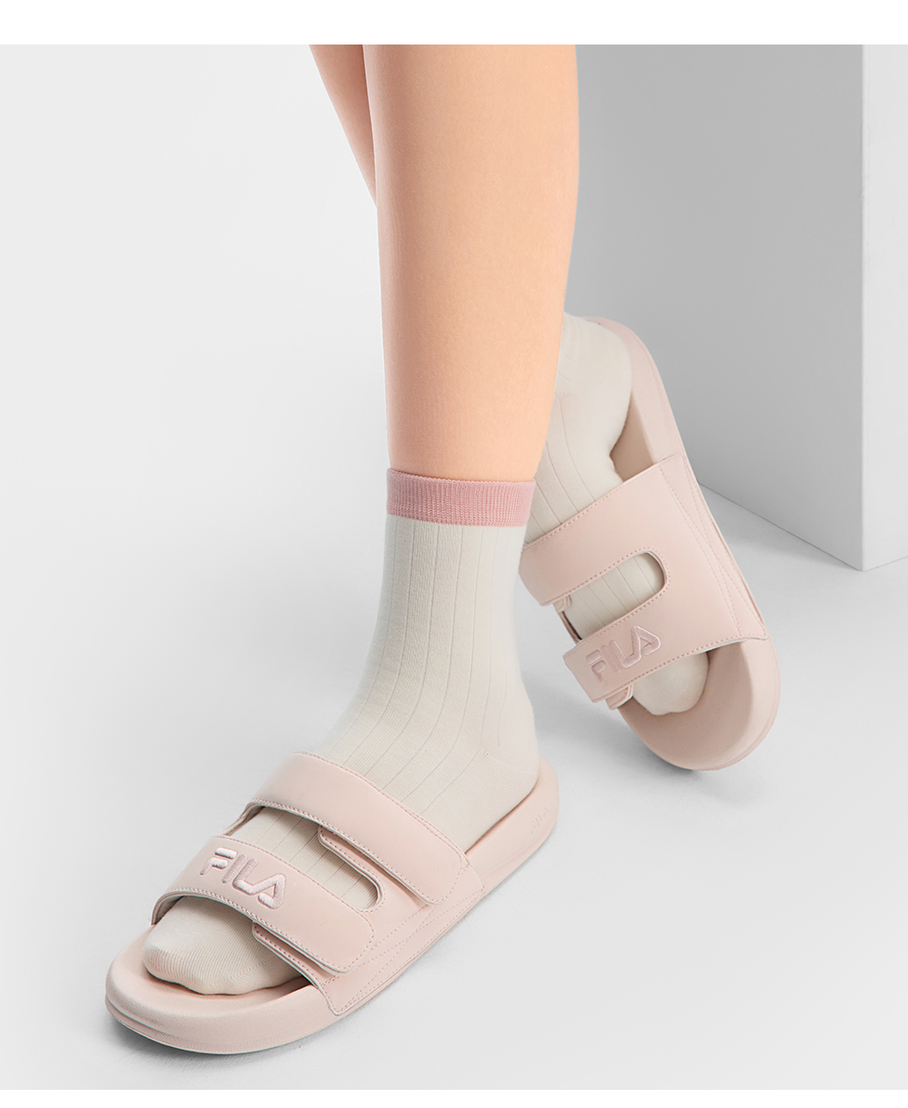 FILA CORE FASHION DRIFTER 2 WOMEN Women Slippers (Green / White / Blush Pink)