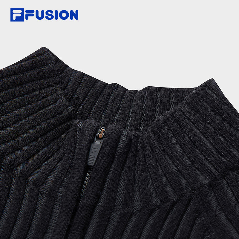 FILA FUSION INLINE URBAN TECH TECH-SPHERE URBANITY Women Knit Sweater (Black)