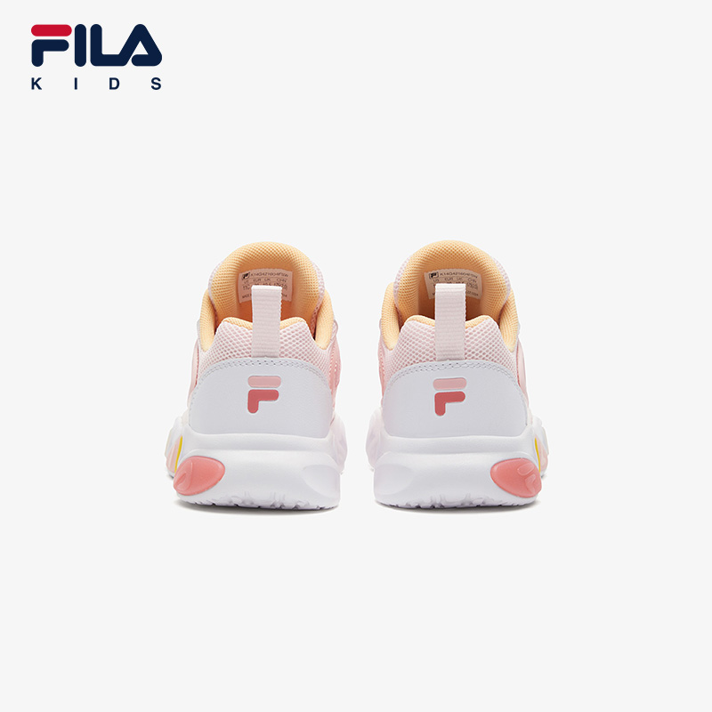 FILA KIDS FERRIS WHEEL HERITAGE Girls Light-up Sneakers (Pink/Blue)