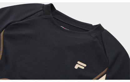 FILA FUSION INLINE URBAN TECH FUTURE TECH STREET Women Long Sleeve Top (Black)