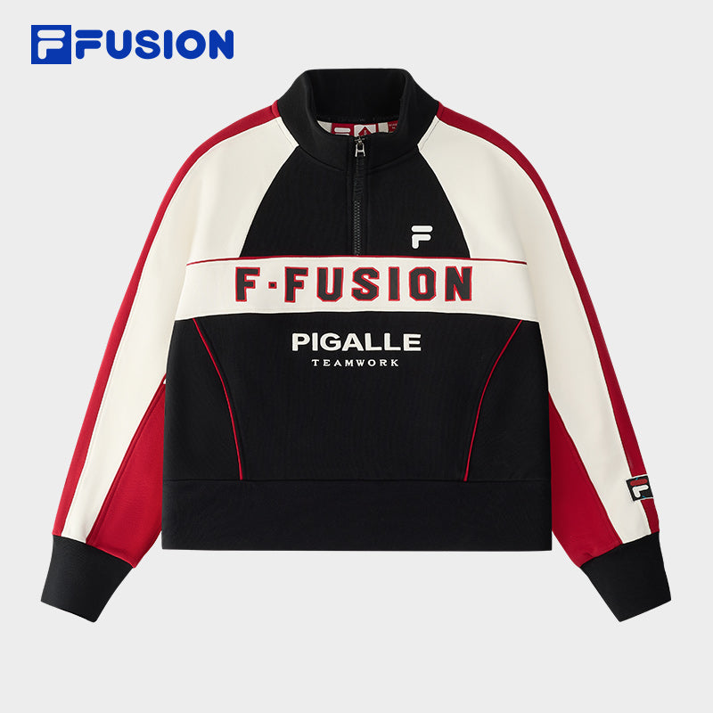 FILA FUSION CROSS OVER FILA FUSION X PIGALLE BREAK DUNK Women Long Sleeve Top (Black)