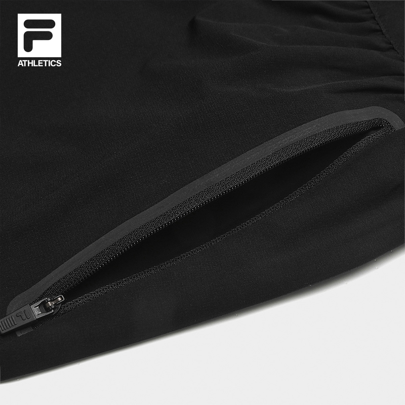 FILA CORE ATHLETICS FITNESS BLACK Men Woven Shorts (Black)