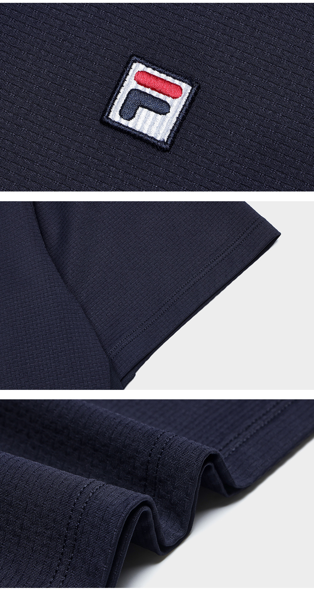 FILA CORE ATHLETICS TENNIS1 ART IN SPORTS Men Short Sleeve Polo (Navy)