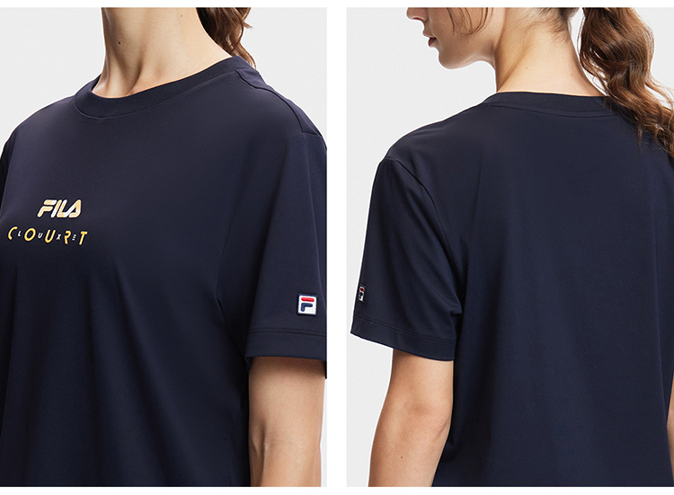 FILA CORE SPORTS ATHLETICS TENNIS Women Short Sleeve T-shirt