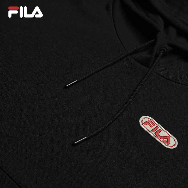 FILA CORE LIFESTYLE FILA ORIGINALE Women Hoodie (Black/Grey)