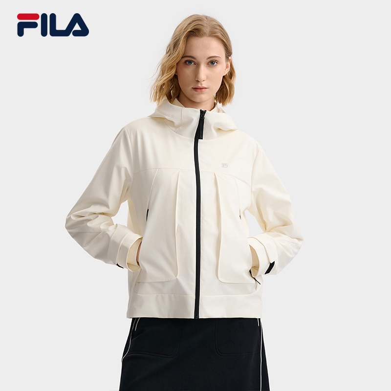 FILA CORE LIFESTYLE WHITE Women Woven Jacket