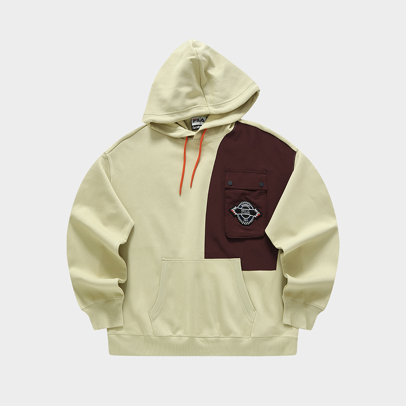 FILA FUSION x FACETASM Men's Hooded Sweater in Pink
