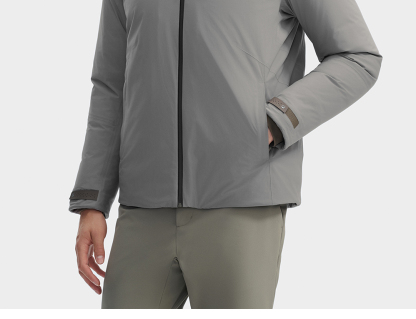 FILA CORE LIFESTYLE BLUE CHEVAL BLANC COURCHEVEL Men Down Jacket (Grey)