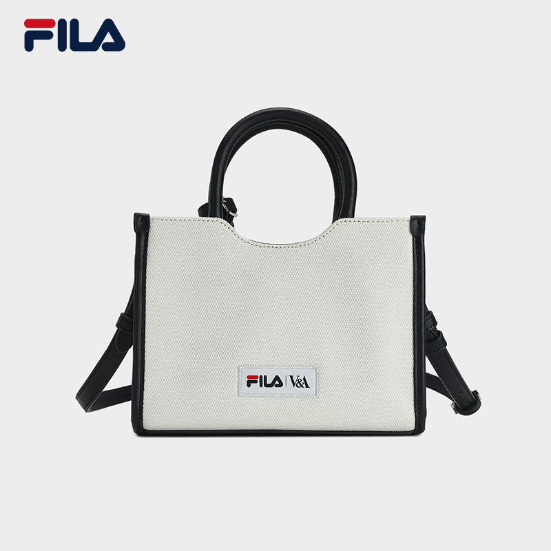 【Yangmi】 FILA CORE WHITE LINE HERITAGE Women's Crossbody Bag in White