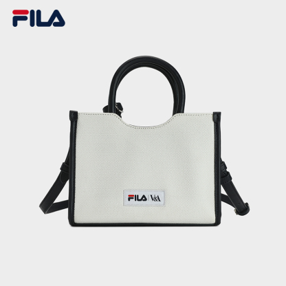 【Yangmi】 FILA CORE WHITE LINE HERITAGE Women's Crossbody Bag in White
