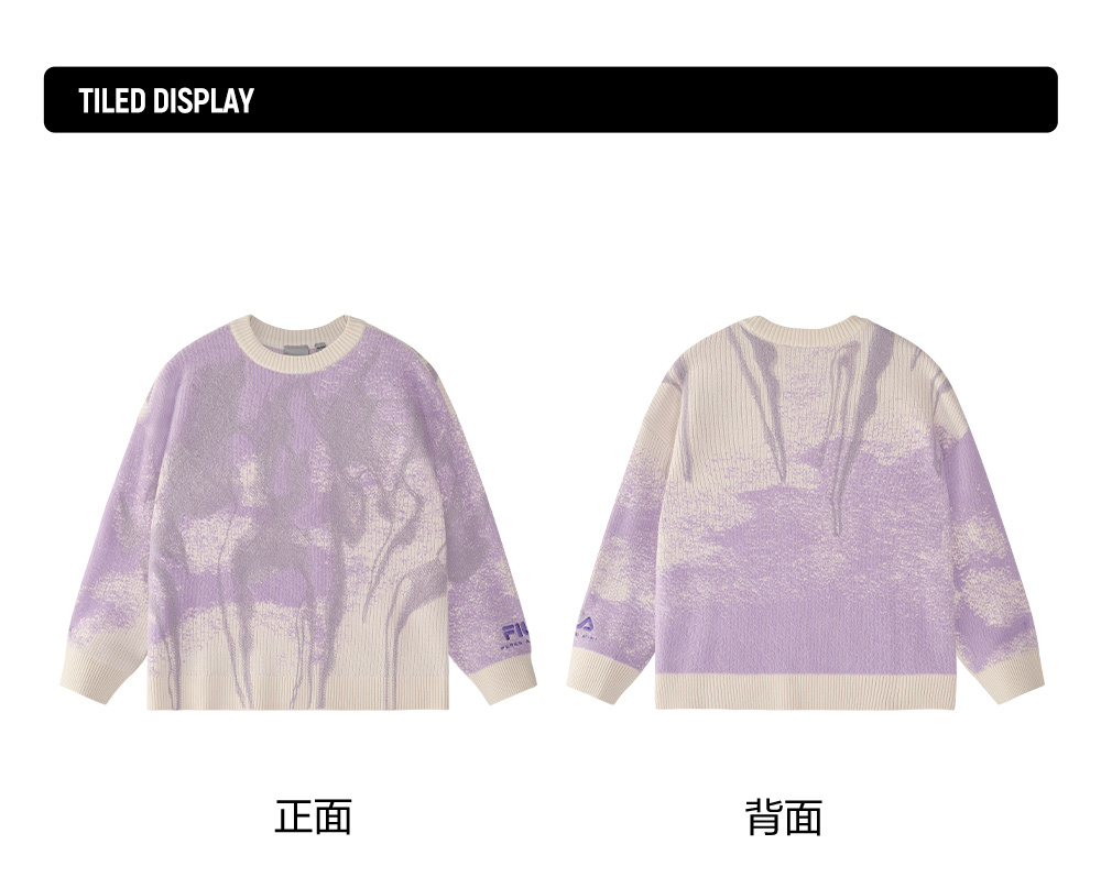FILA FUSION CROSS OVER FILA FUSION X P.A.M DOWN TO EARTH Women Knit Sweater (Purple)