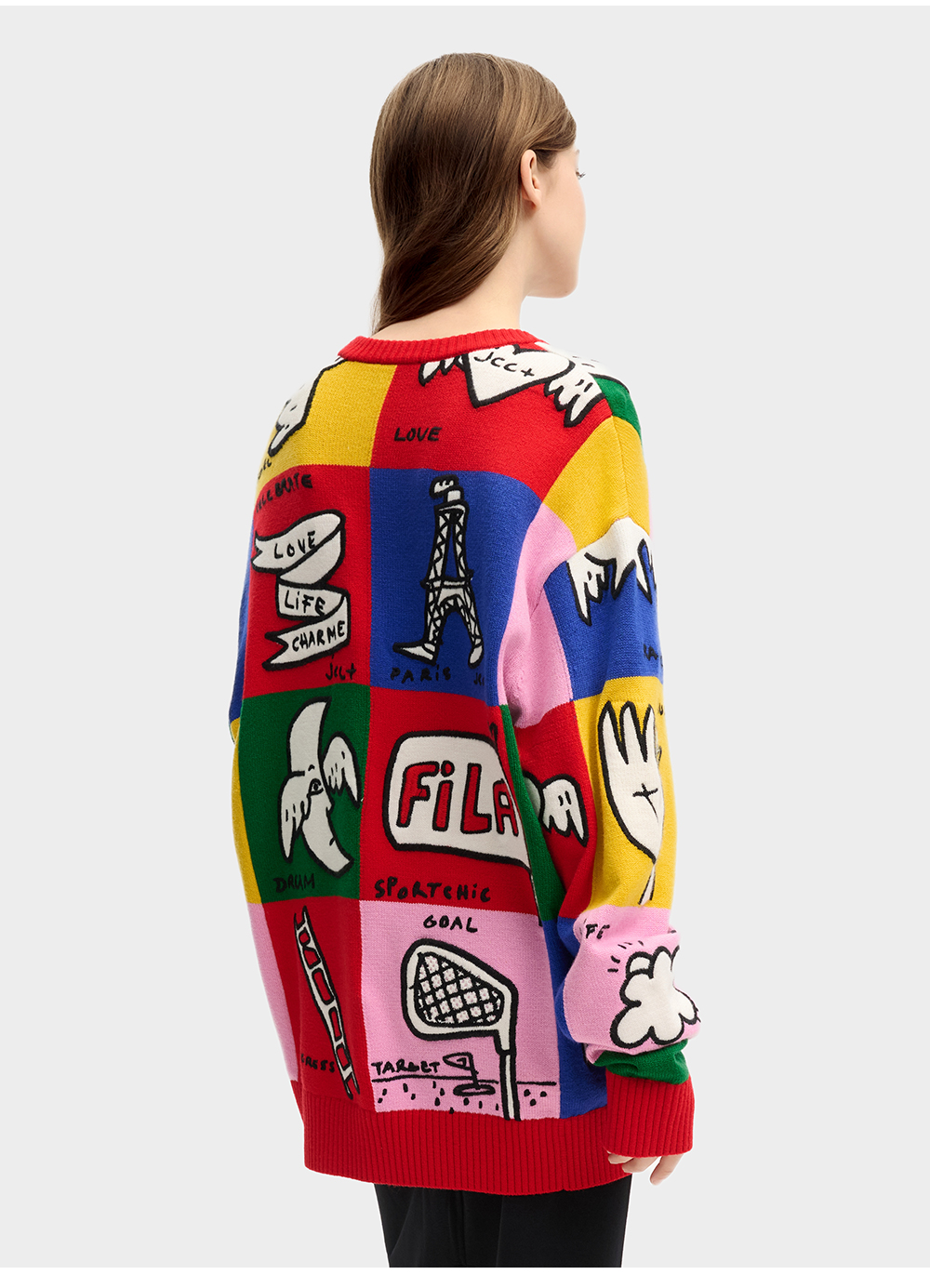 FILA CORE LIFESTYLE ORIGINALE FILA SOPHEY Women Knit Sweater (Red)