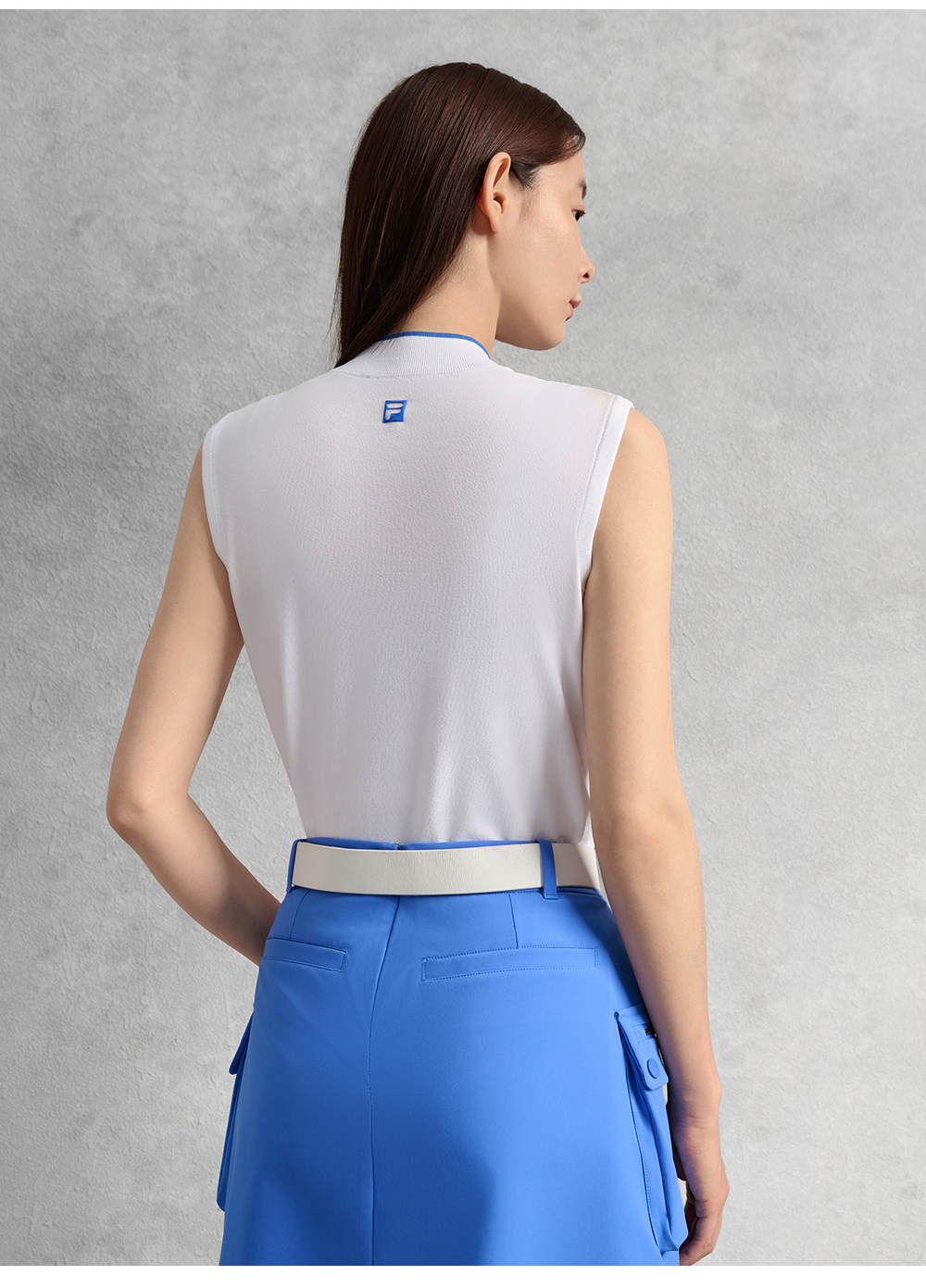 FILA CORE ATHLETICS GOLF RACEWAY DREAMS Women Knit Sweater (White)