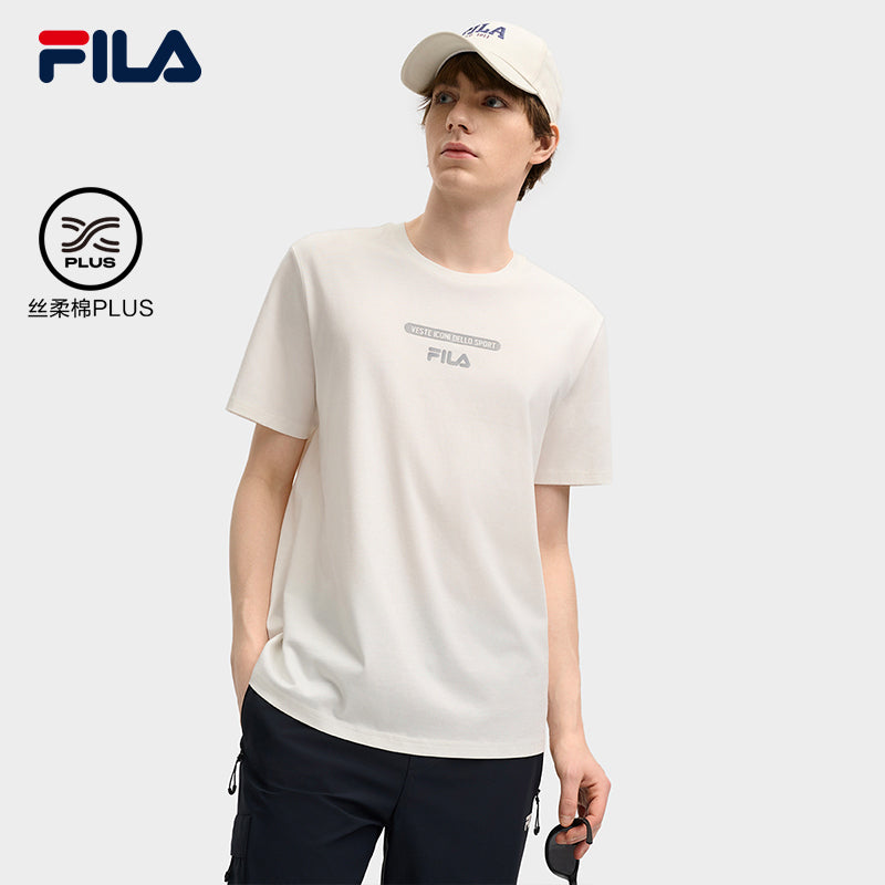 FILA CORE LIFESTYLE ORIGINALE VANGUARD EXPLORATION Men Short Sleeves T-Shirt (Black / Light Green / White)