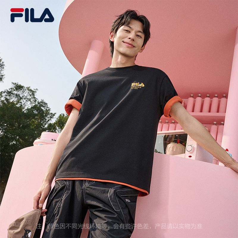 FILA MEN'S ORIGINALE Knitted Short Sleeve Top