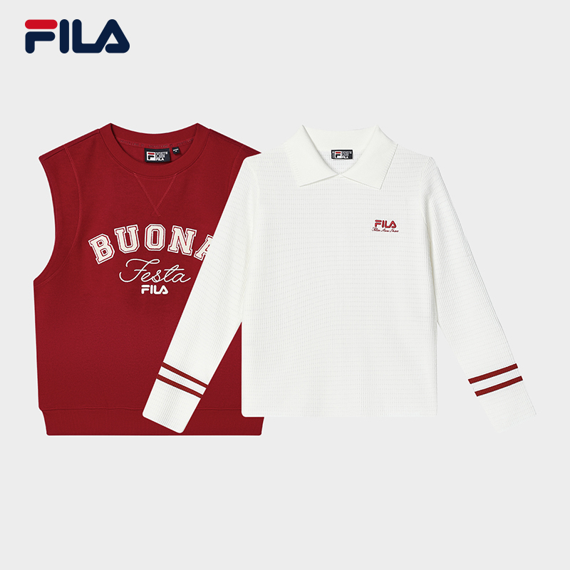 FILA CORE WHITE LINE ORIGINALE Women's Pullover Sweater in Pink