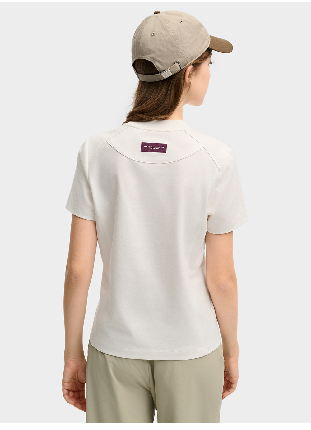 FILA CORE LIFESTYLE ORIGINALE VANGUARD EXPLORATION Women Short Sleeves T-Shirt (Black / White)