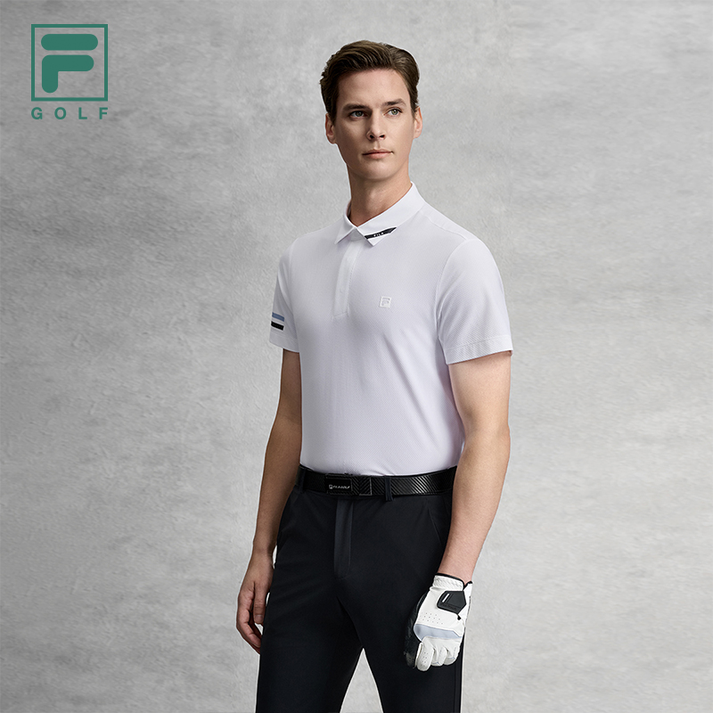 FILA MEN'S GOLF Knitted Short Sleeve Polo Shirt