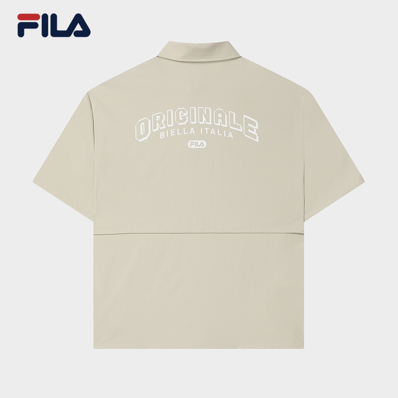 FILA CORE WHITE LINE Men's Short Sleeve T-shirt (Gardenia - Beige)