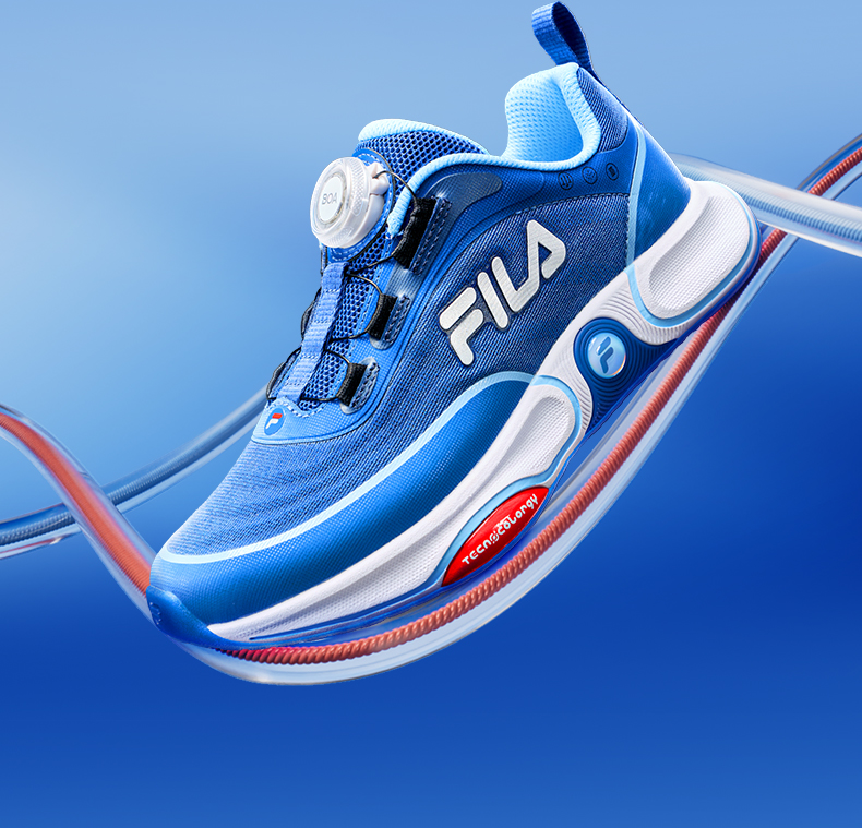(EU33 - 39) FILA KIDS PERFORMANCE NEON 4 Boys/Girls BOA Sneakers Running Shoes