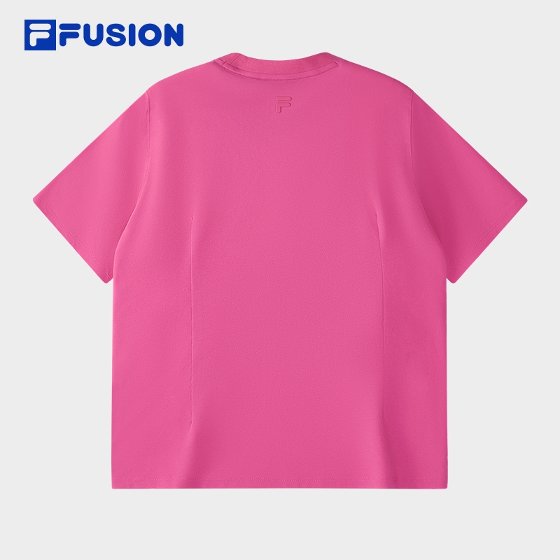FILA FUSION URBAN TECH Women Short Sleeve T-shirt (Pink/White)