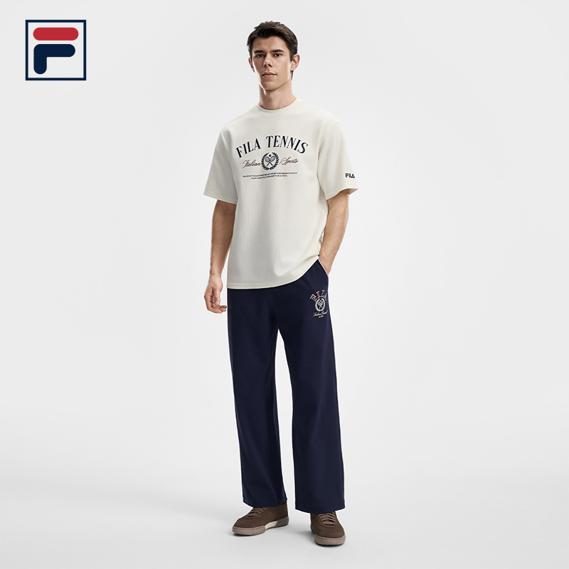 FILA ATHLETICS Men Knitted Short Sleeve Top