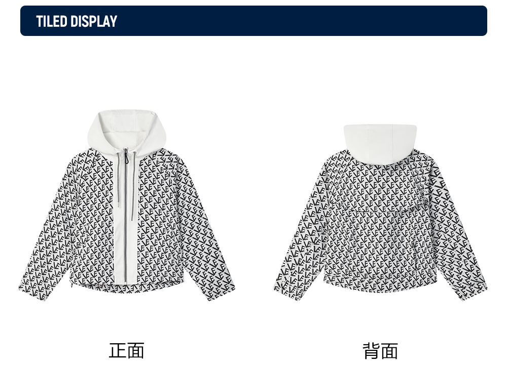 FILA CORE LIFESTYLE EMERALD FANCY BRERA Women Woven Jacket with Hood (Full Print)