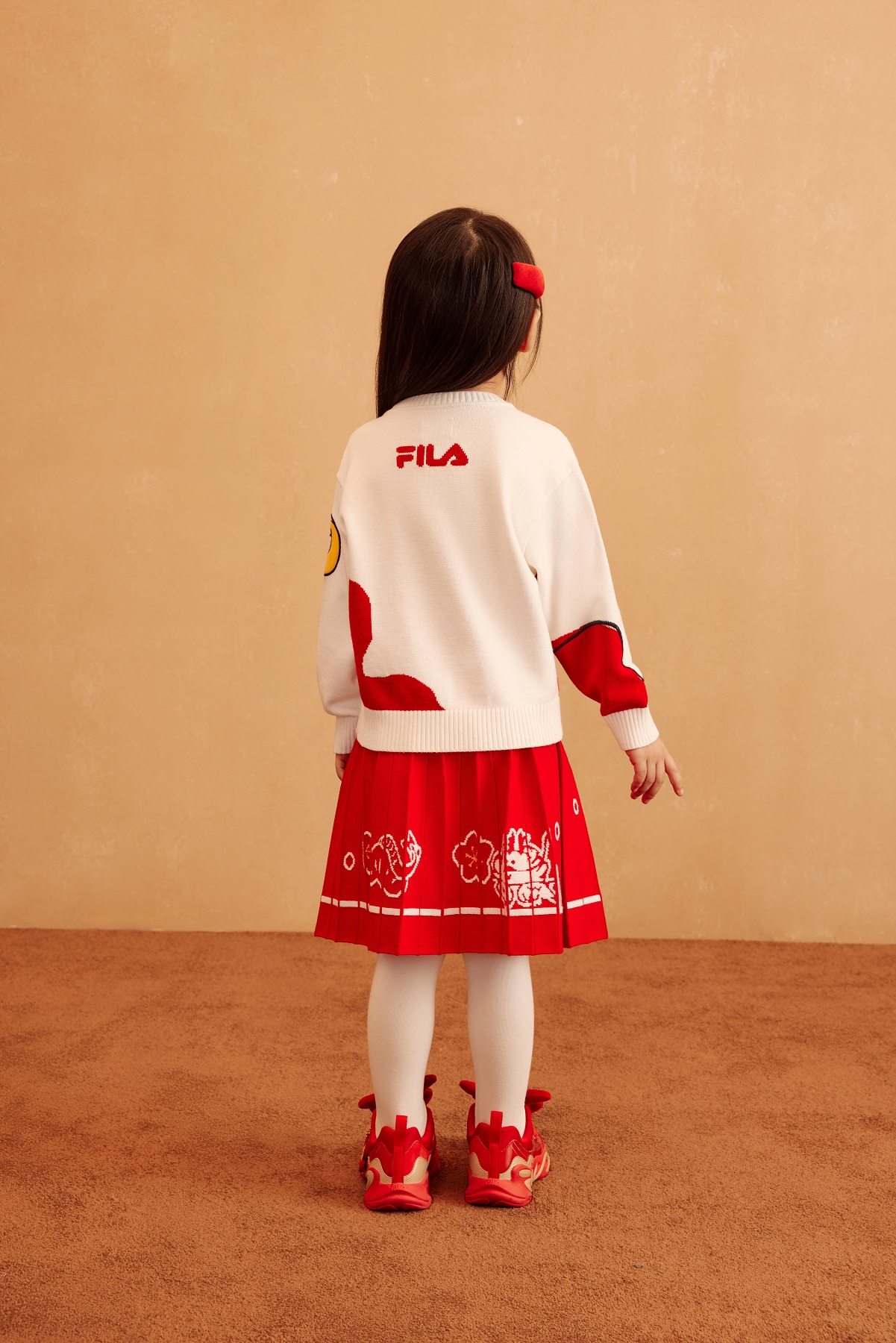 [ CNY Collection ] FILA KIDS ORIGINALE Chinese New Year Girl's Skirt in Red