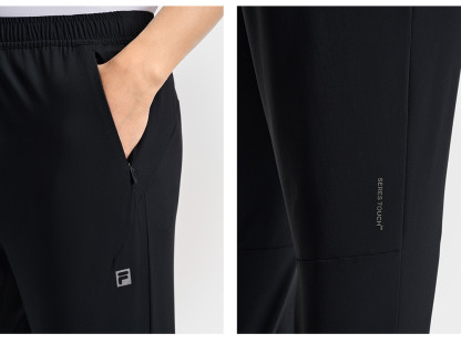 FILA CORE ATHLETICS FITNESS MEN ARTE ELEGANTE Men Knit Pants (Black)