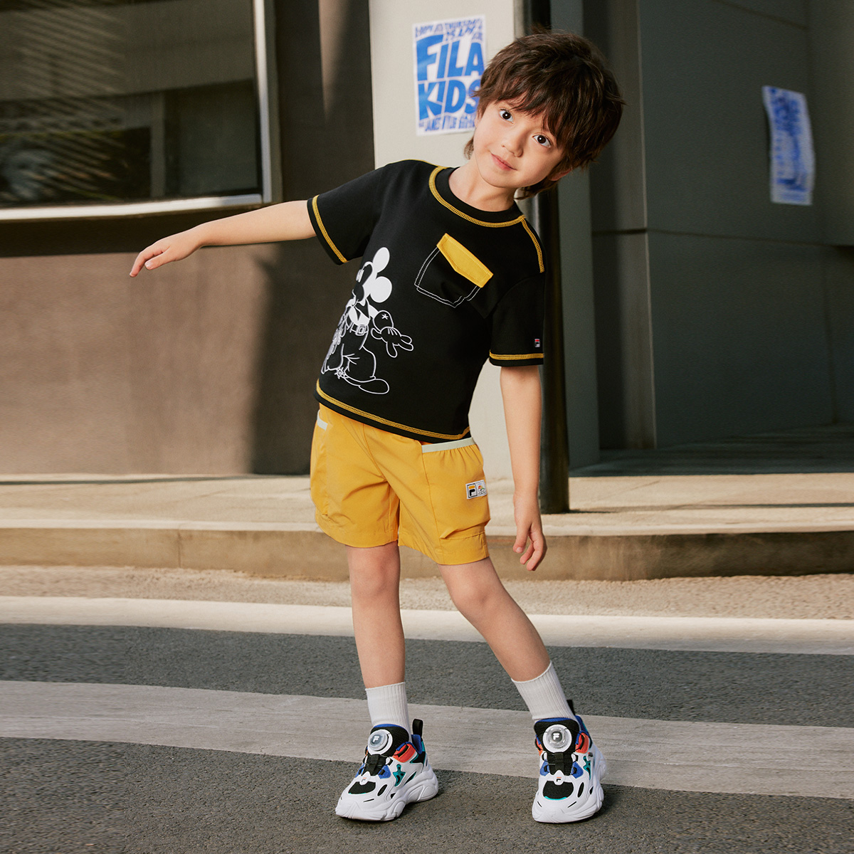 FILA KIDS ORIGINALE Boys Woven Bermuda Shorts