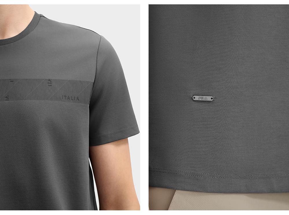FILA CORE LIFESTYLE BLUE ART BRERA Men Short Sleeves T-Shirt (Black / Grey / White)