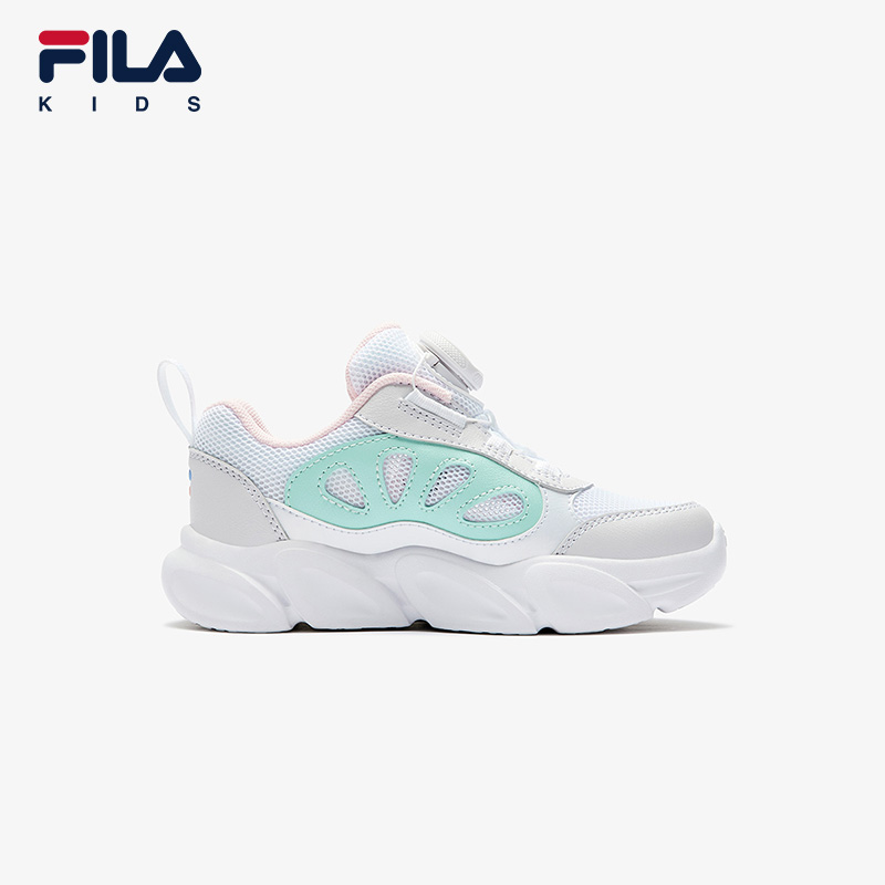FILA KIDS FERRIS WHEEL HERITAGE Girls Light-up Sneakers (Pink/Blue)
