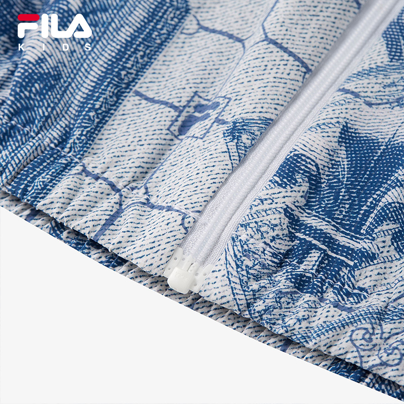 FILA KIDS WHITE LINE x RMN Boys UV-Resistance Jacket with Hood in Full Print