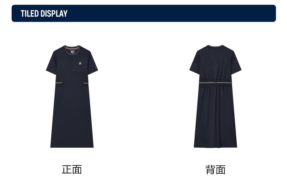 FILA CORE LIFESTYLE MODERN HERITAGE  DNA-FRENCH CHIC Women Dress (Navy)