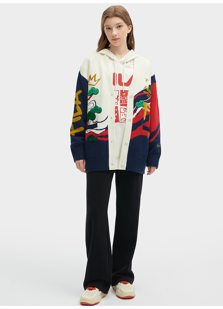 FILA CORE WHITE LINE ORIGINALE Women's Cardigan in White