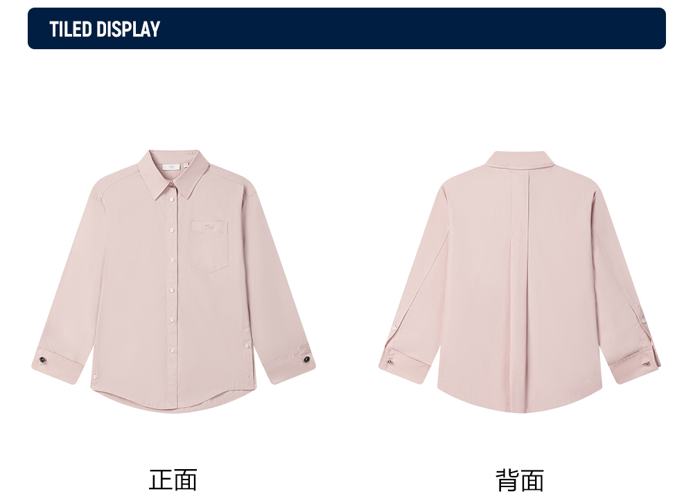 FILA CORE LIFESTYLE MILANO STROLLING MILAN Women Long Sleeve Shirt (Pink)
