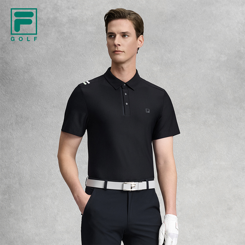 FILA MEN'S GOLF Knitted Short Sleeve Polo Shirt