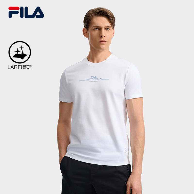 FILA CORE LIFESTYLE WHITE LINE ESCAPE THE CITY Men Short Sleeve T-shirt