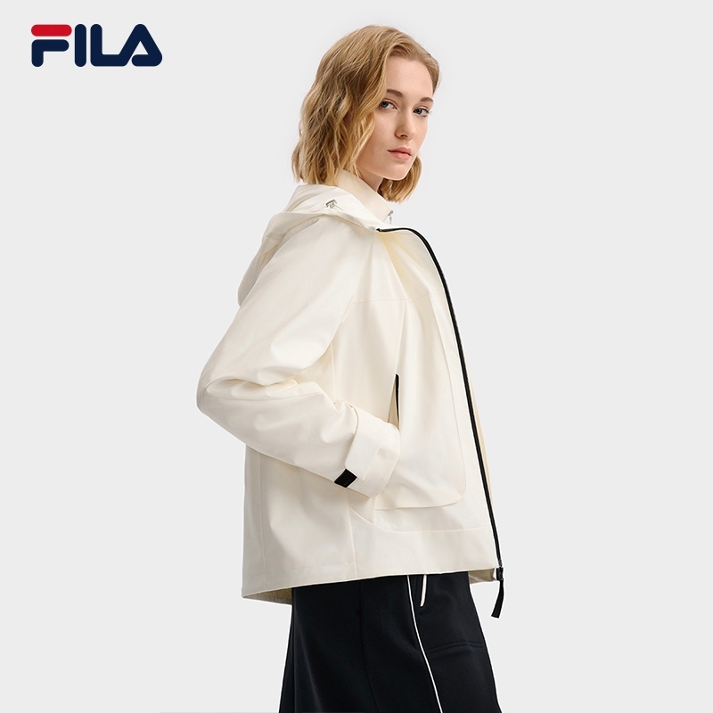 FILA CORE LIFESTYLE WHITE Women Woven Jacket