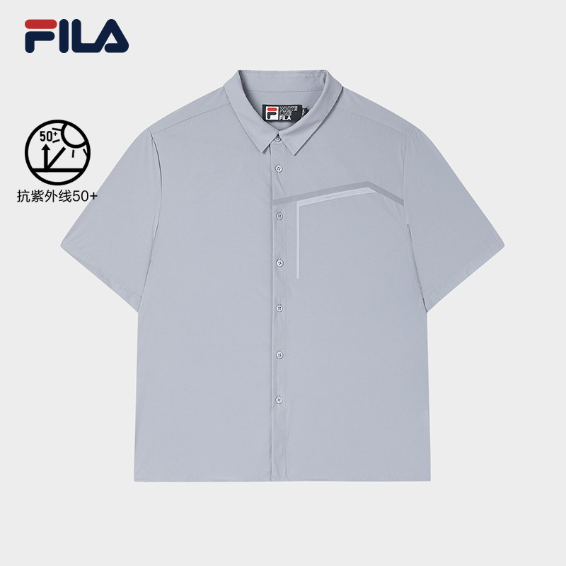 FILA CORE LIFESTYLE WHITE EVERYDAY ELEGANCE Men Short Sleeves Shirt