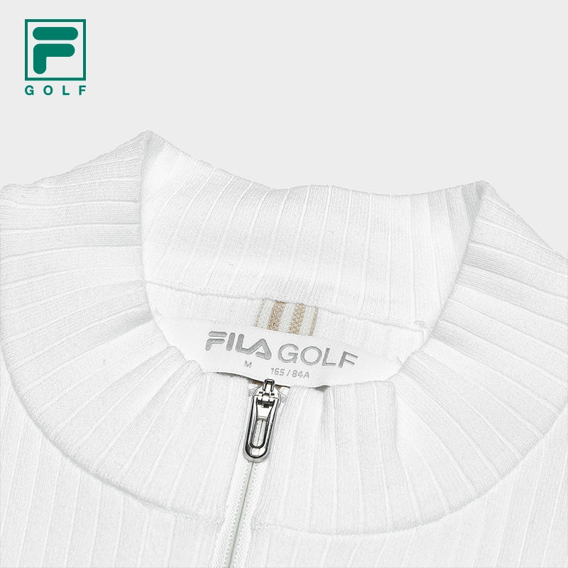 FILA CORE ATHLETICS GOLF SLOPS TO FIELD Women Knit Sweater (White)