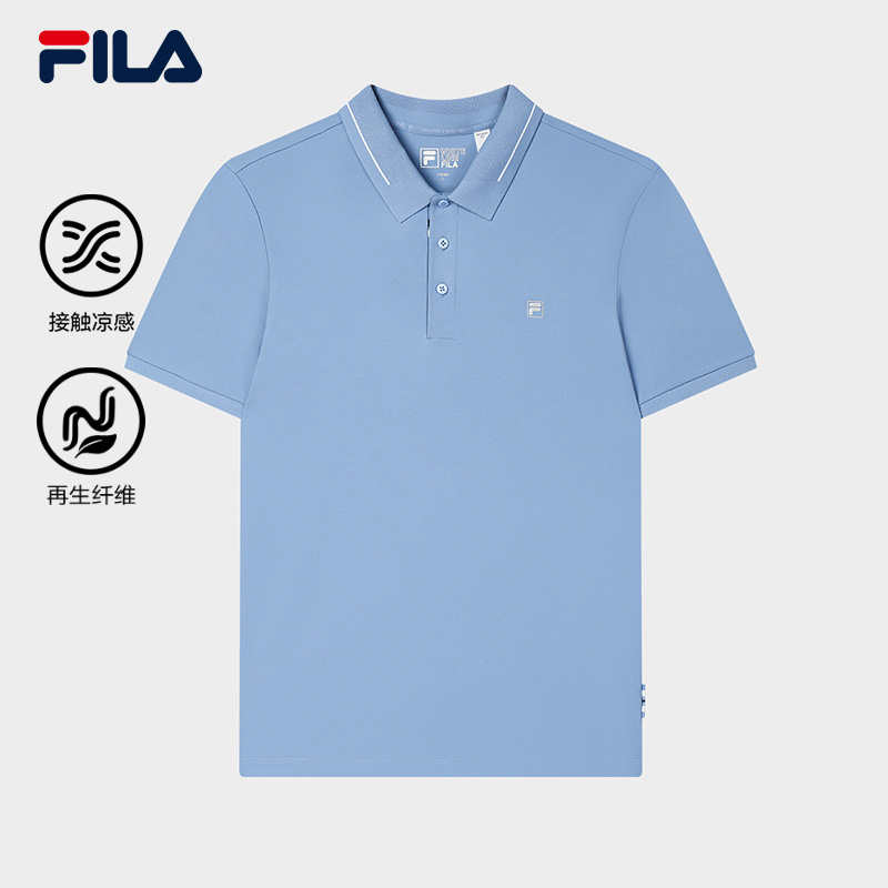 FILA CORE LIFESTYLE WHITE LINE ESCAPE THE CITY Men Short Sleeve Polo