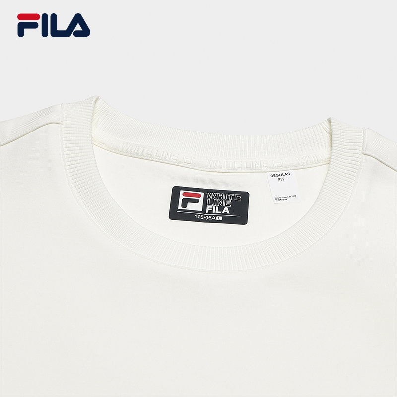 FILA CORE LIFESTYLE WHITE Men Sweatshirt (Black/White)