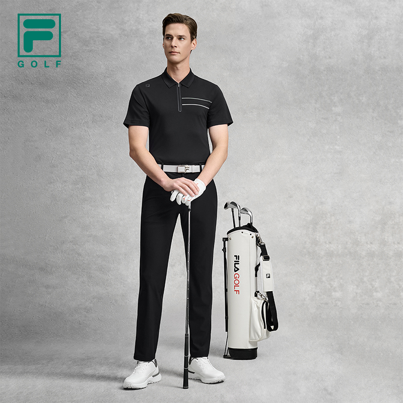 FILA MEN'S GOLF Knitted Short Sleeve Polo Shirt