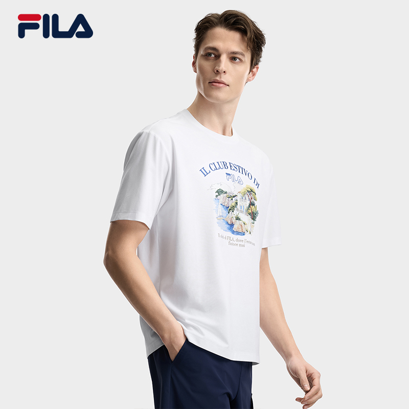 FILA MEN'S HERITAGE Knitted Short Sleeve Top