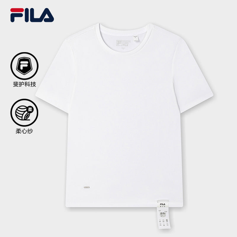 FILA CORE LIFESTYLE WHITE LINE THE GALLERIA VITTORIO EMANUELE II Women Short Sleeves T-Shirt (Light Pink / Black / White)
