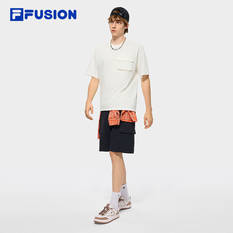FILA FUSION INLINE Men Knitted Short Sleeve Top