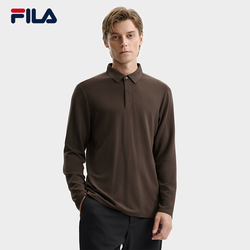 FILA CORE LIFESTYLE BLUE Italian excellence 1 Men Long Sleeve Top (Black/Brown)
