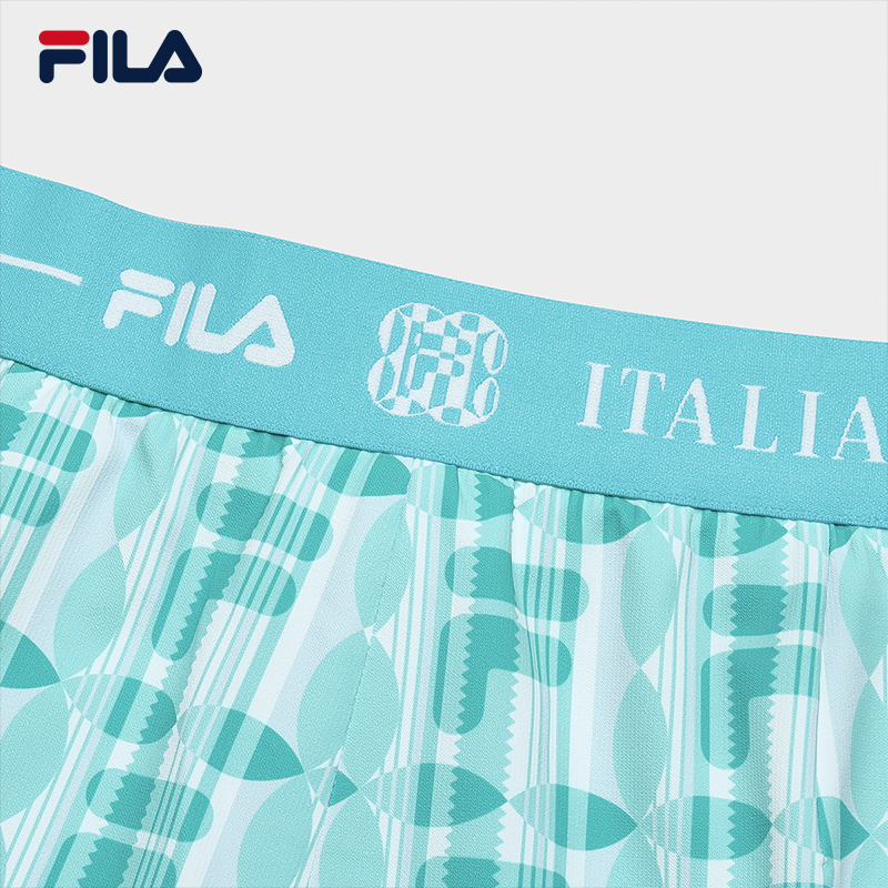 FILA CORE WHITE LINE EMERALD Women Woven Shorts in Full Print